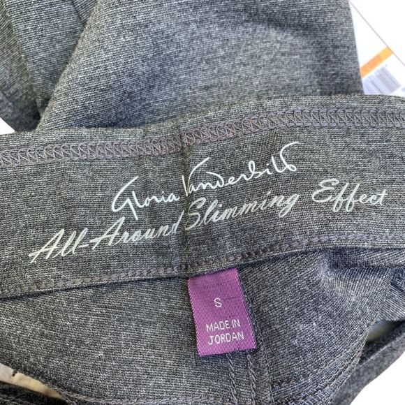 New!  Gloria Vanderbilt Pull on Slimming Pant Pants Grey Women Size Small - Picture 4 of 10